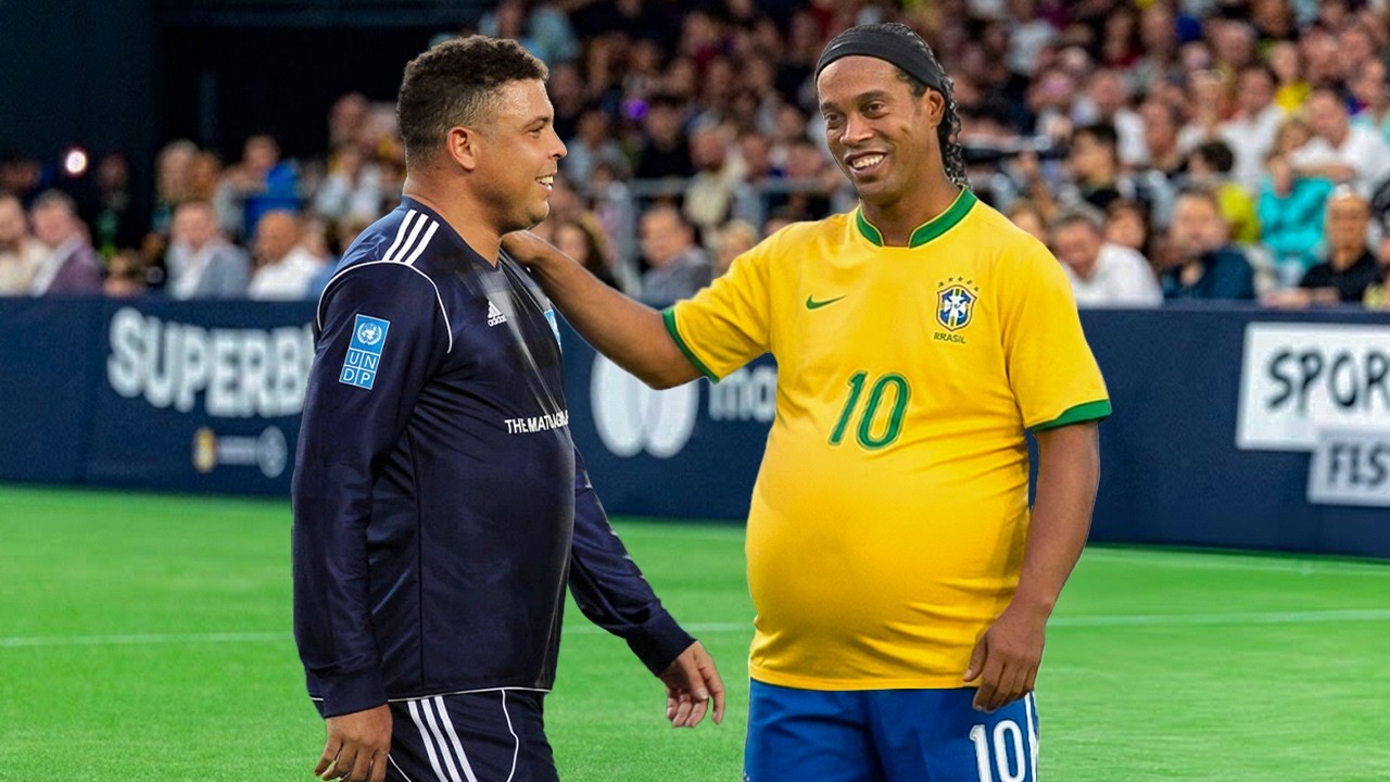 ⁣EVEN AT 45 YEARS OLD, RONALDINHO PROVED HE WAS STILL A MAGICIAN IN THIS LEGENDARY FUTSAL MATCH