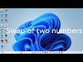 Swap Two Numbers in C | With and Without Using Third Variable | class 9-12 | Code With Abhay
