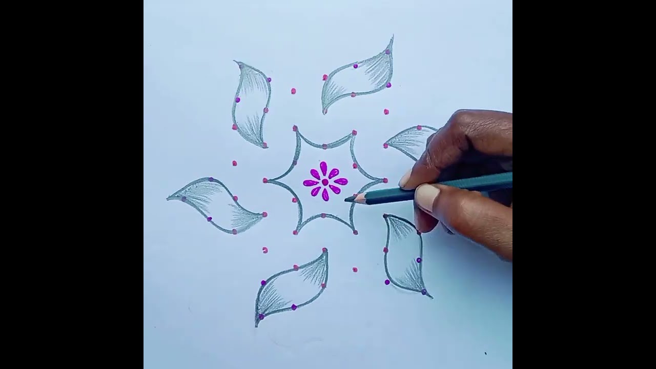 🌺🌺 பொங்கல் பண்டிகை கோலம்🌺creativity 👍🌺 just 7 dots 🌺 simple pulli kolam 🌺 rangoli 🌺