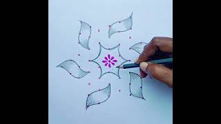 பஙகல பணடக கலமCreativity Just 7 Dots Simple Pulli Kolam Rani