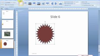 How to set up a picture or any other image to move on the slide | Powerpoint 2007