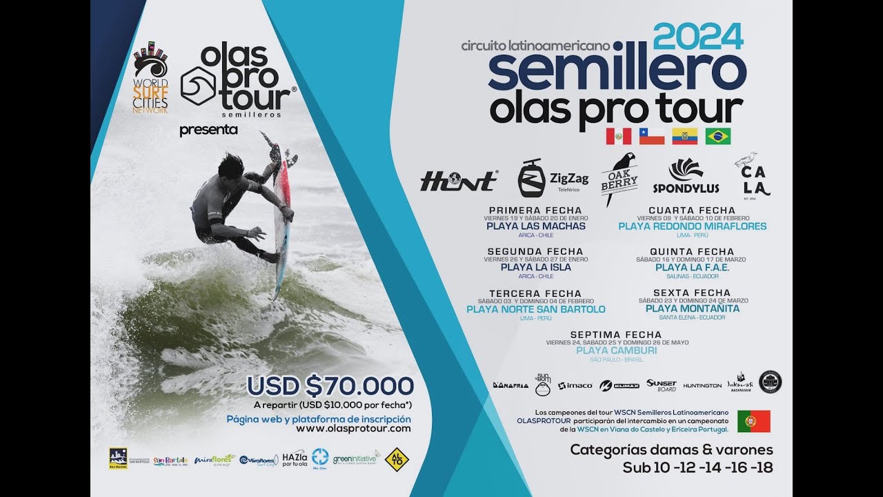 CIRCUITO SEMILLERO SUDAMERICANO OLAS PRO TOUR 2024 // PERÚ - MIRAFLORES // PLAYA REDONDO - DIA 2