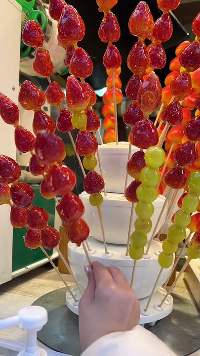 TRY JAPANESE TANGHULU #food #viral #candy #japan