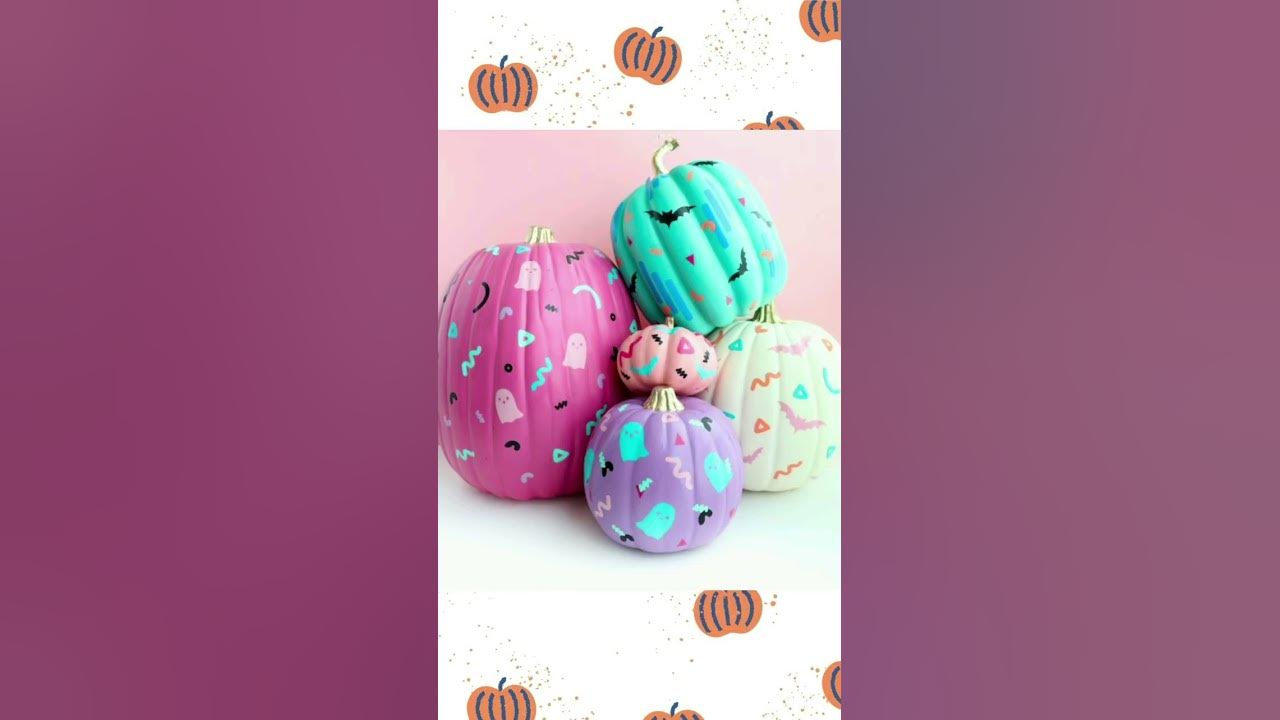 Pumpkin painting ideas✨🎃#shorts #fyp