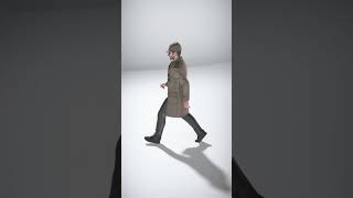 Detective in Beige Coat with Cap - AI Rigged 3D Character