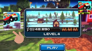 DogByte Games - Blocky Roads Old in iOS Winterland NEW (2013) - Snow Worid Gameplay HD [ANDROID]