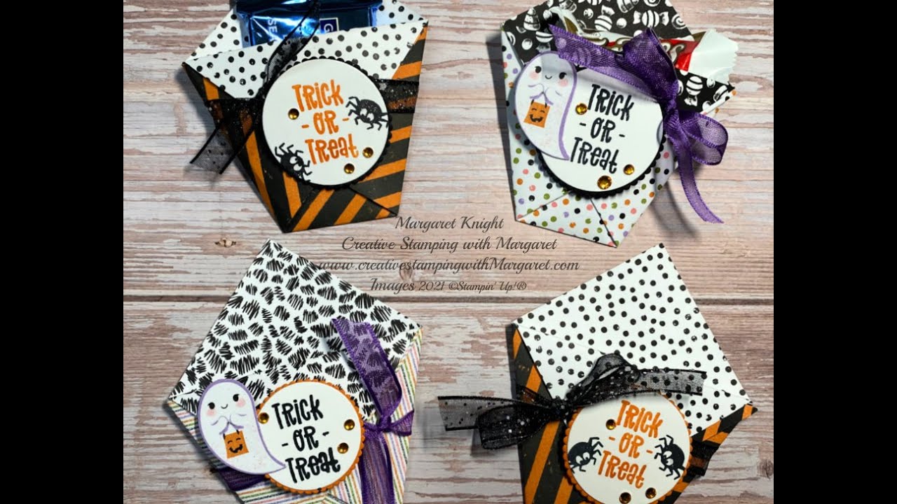 Diaper Fold Halloween Treat Holders