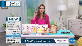 Crafter's Companion 3D Text Embossing Folders Set of 5