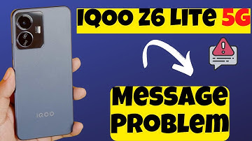 IQOO Z6 Lite 5g Message Problem || IQOO Message not sent problem