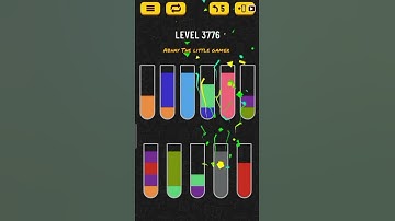 Water sort puzzle level 3776