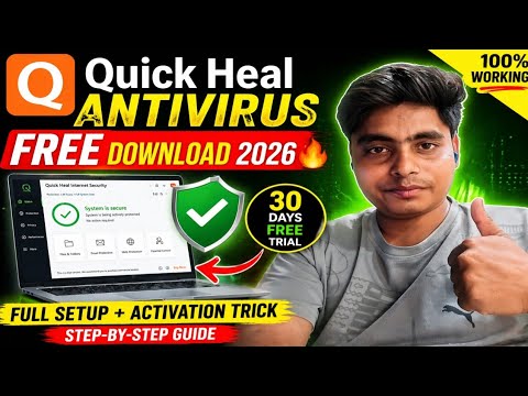 Quick Heal Antivirus FREE Download 2026 🔥 Full Setup + Activation Trick (100% Working) #antivirus
