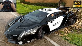 Lamborghini Veneno Police - Forza Horizon 5 | Logitech G29 Gameplay