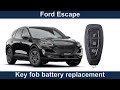 Ford Escape 2020-2023 key fob battery replacement