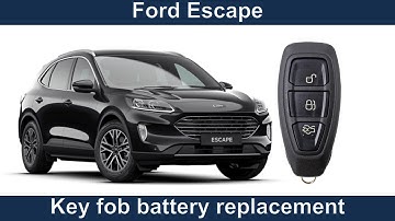 Ford Escape 2020-2023 key fob battery replacement