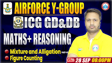 Airforce Y Group Classes 2024 | ICG GD DB Maths Practice Set  | ICG GD DB Reasoning By Rakesh Sir