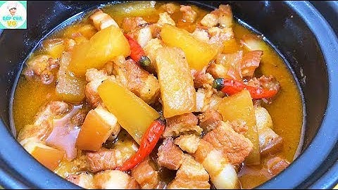 THỊT KHO CỦ CẢI | Cách kho thịt đơn giản | Bếp Của Vợ