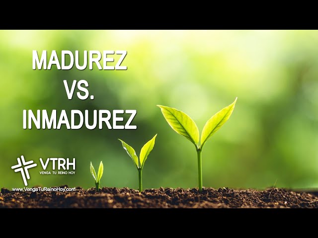 MADUREZ VS. INMADUREZ