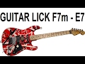 Guitar lick F7m - E7