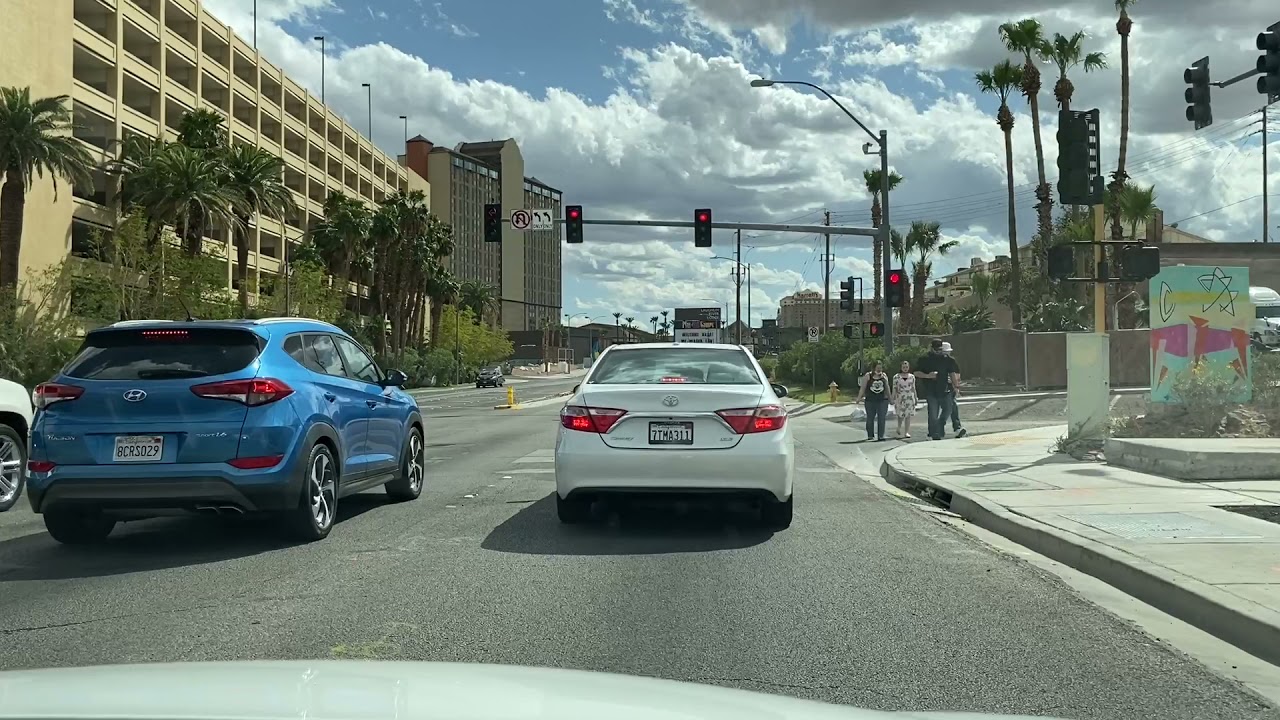 Driving on South Casino Drive in Laughlin, Nevada