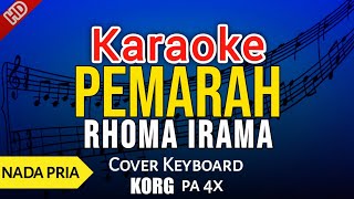 Pemarah - Rhoma irama Karaoke Dangdut band Nada pria