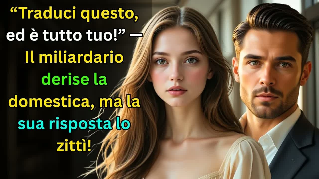 «Traduci Questo e Avrai il Mio Stipendio» — Il Miliardario Derise la Domestica, ma Lei lo Zittì!