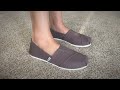 TOMS Ash Canvas Women's Classic Shoes Unboxing And Review