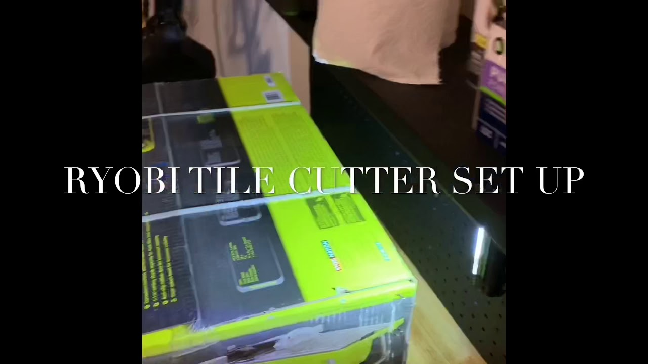 RYOBI tile cutter set up YouTube