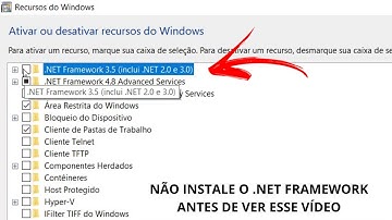 Como Instalar .NET Framework 3.5 No Windows 10/11 ( Ou Qualquer Outra Versão ) ATUALIZADO