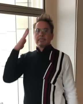 Robert Downey Jr aka Iron man dancing before the release of Avengers The End Game