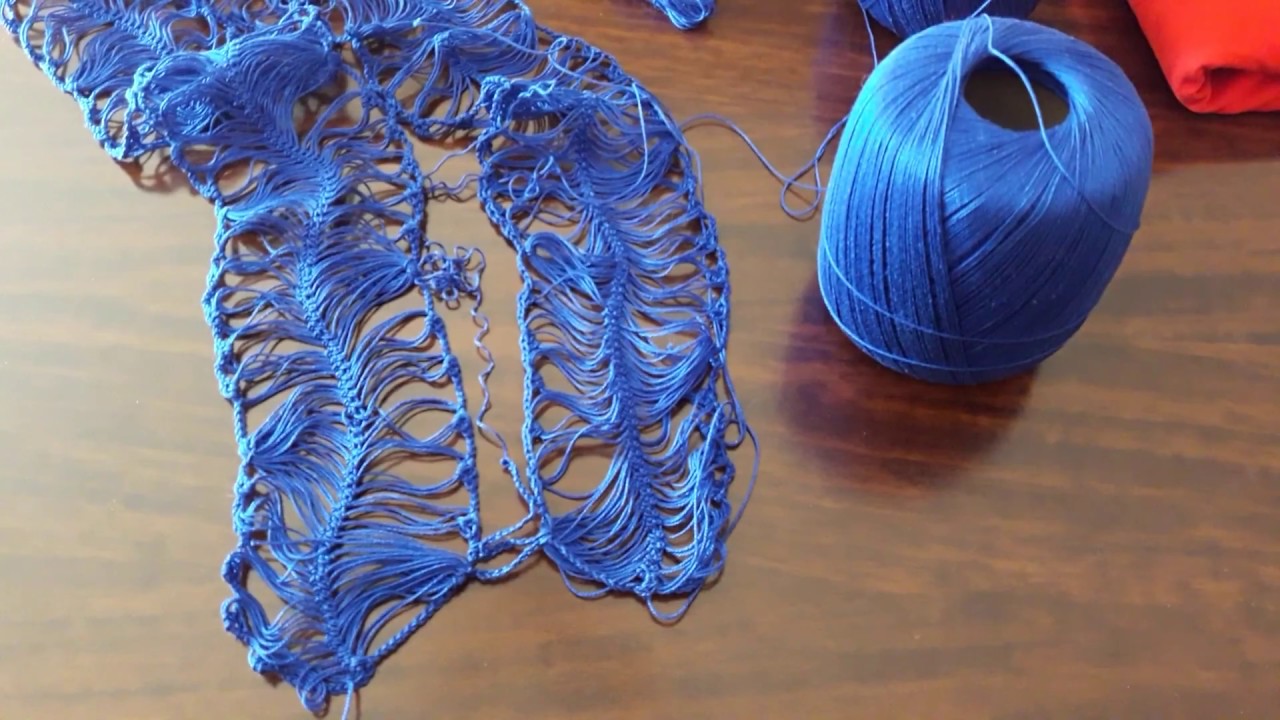 UNCINETTO E FORCELLA : COME UNIRE LE STRISCE .UNION OF STRIPS MADE WITH FORK TO CROCHET