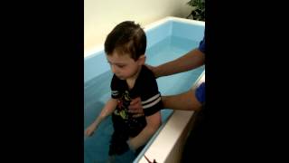 Zachary baptized in Jesus Name