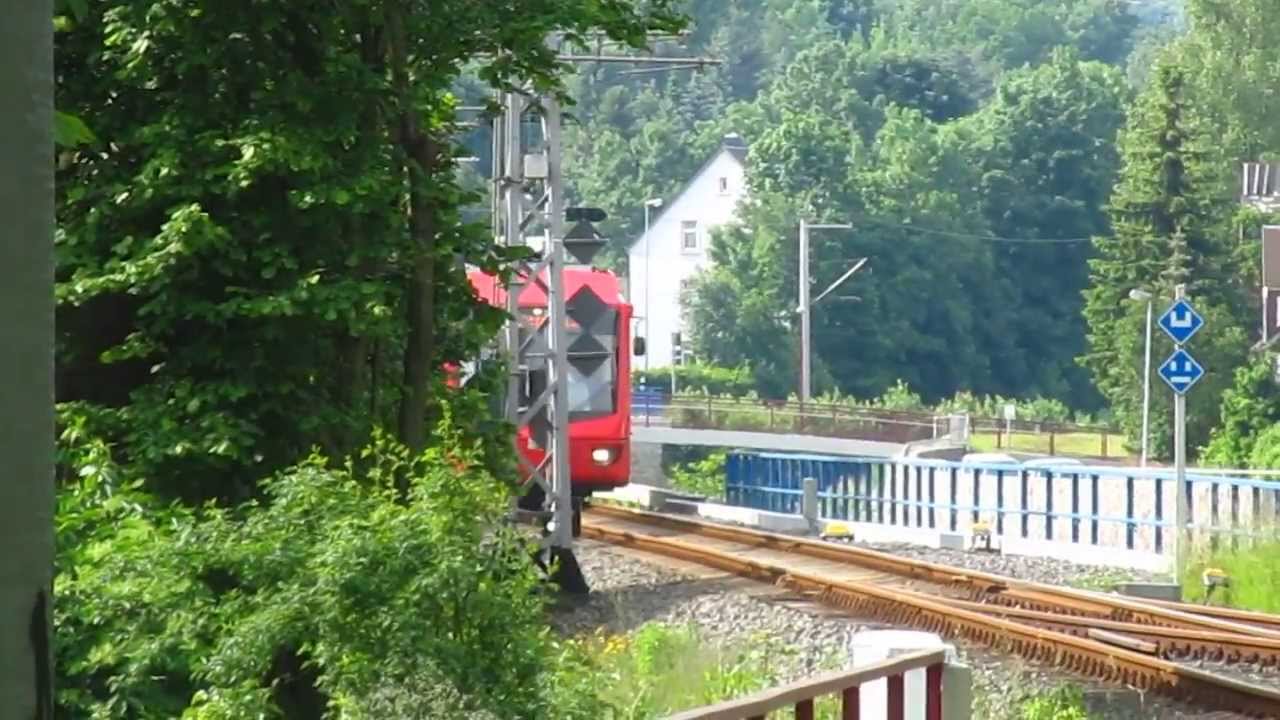 City-Bahn aus Richtung Stollberg In Altchemnitz