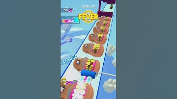 Teeth Runner - 20 Brush iOS Android Gameplay #shorts