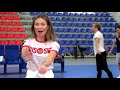 Russian Wushu team training with Tatiana Kupriyanova.