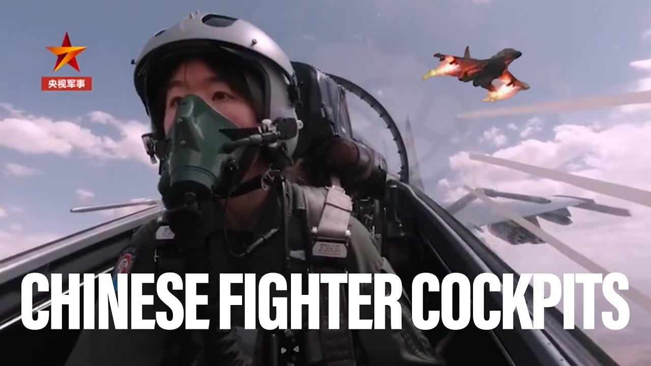 See inside the cockpit of a Chinese fighter on a strafing run