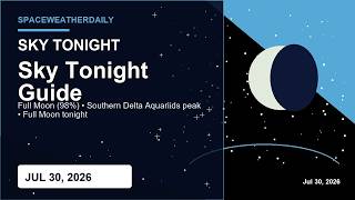 Sky Tonight: Moon, Planets, Meteor Showers & Bright Stars — Jul 30, 2026