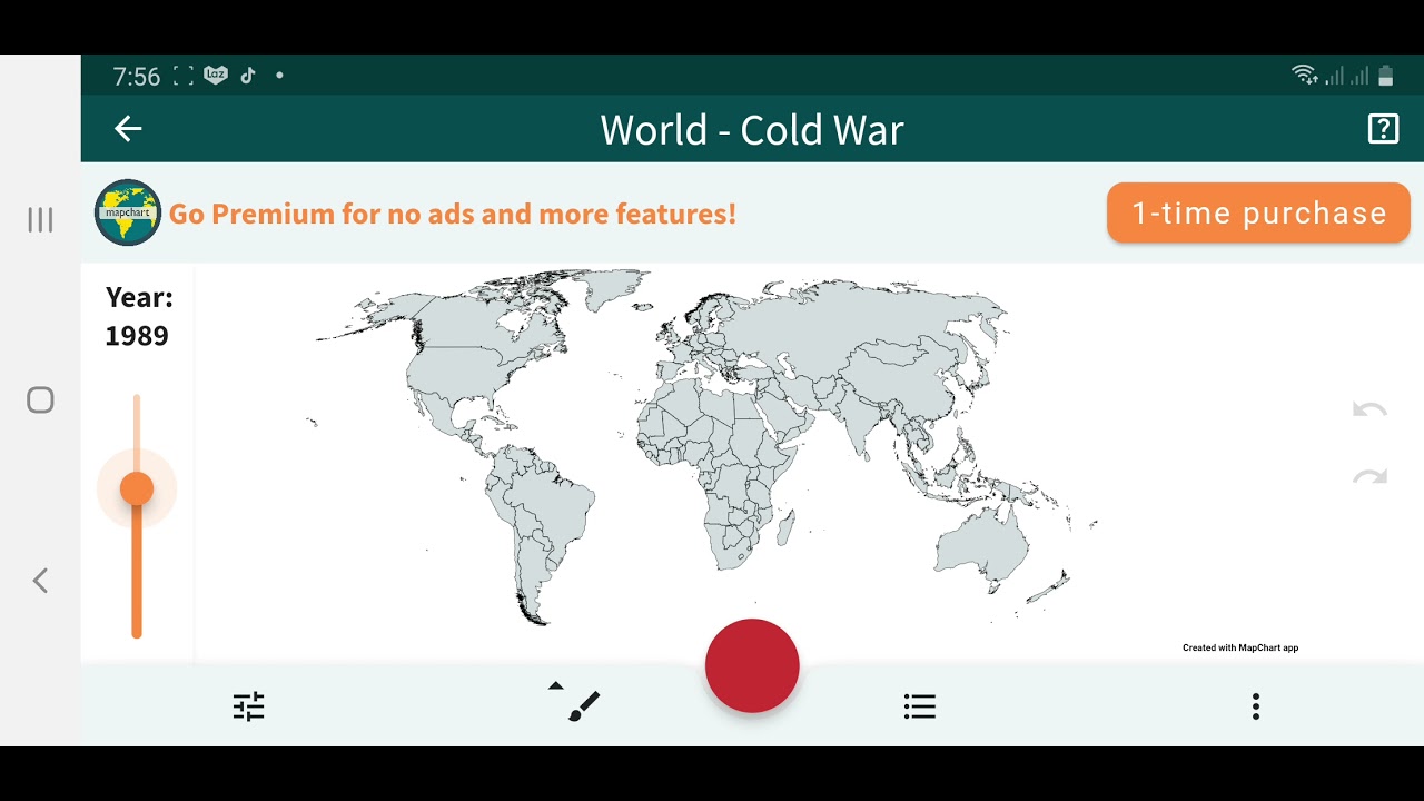 how cold war ended /Europe/Asia/South America, North America/Africa (game: mapchart mapchart site)