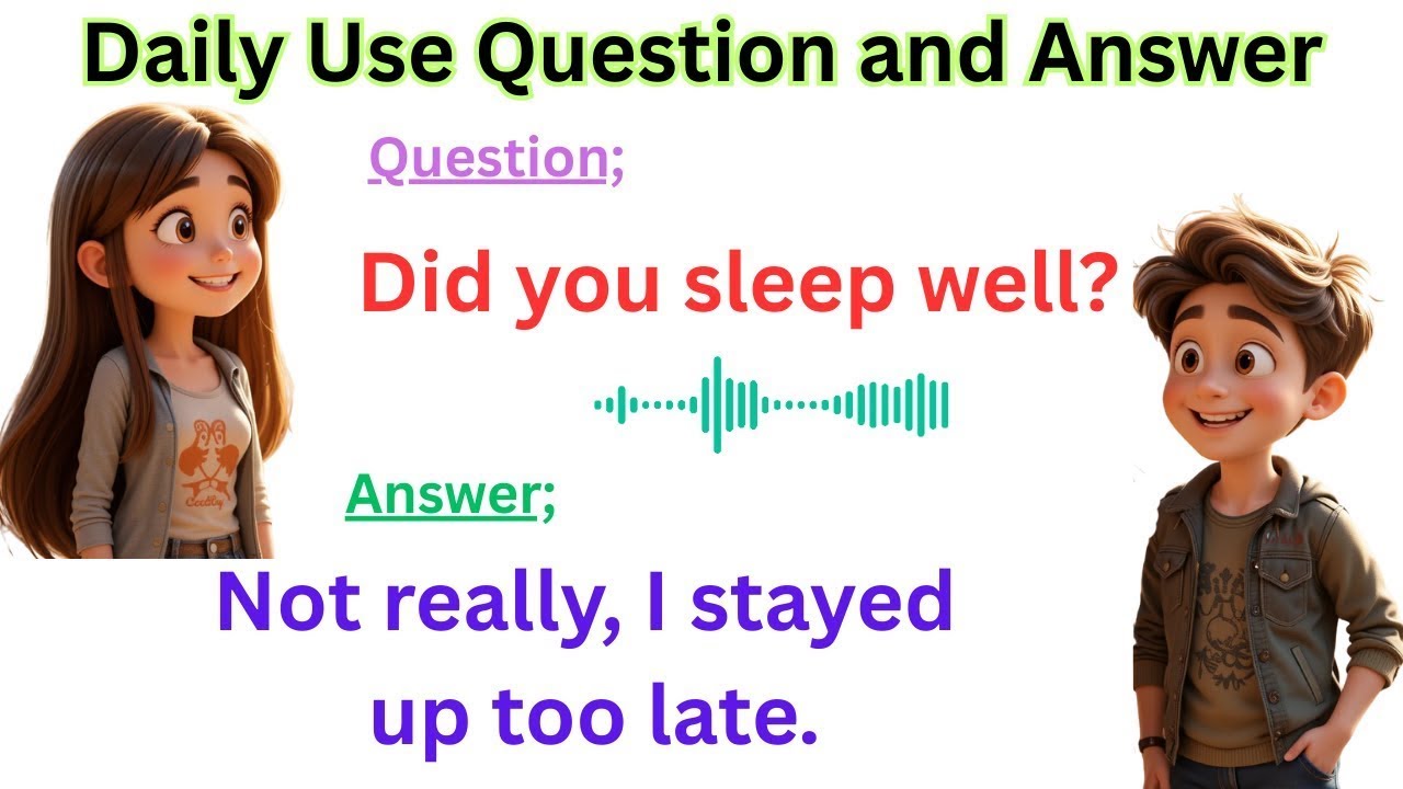 Daily Use Question Answer | English Questions Answers | Learn English | English Speaking Practice
