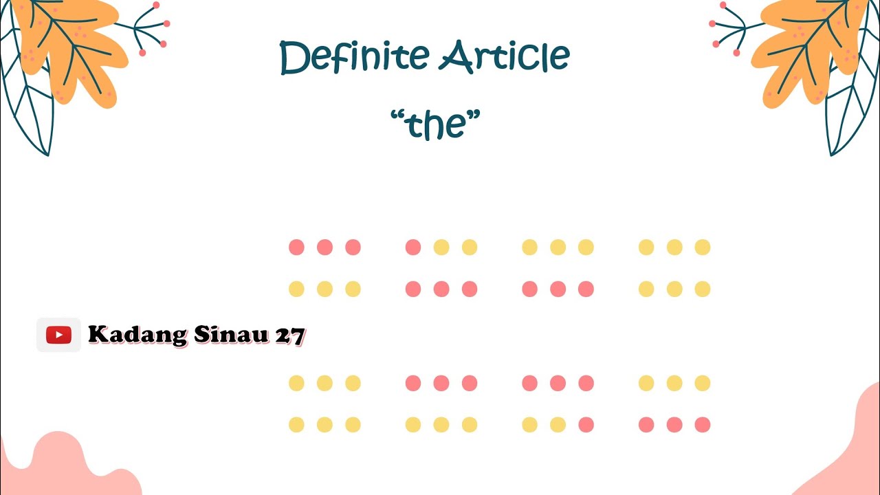 Use Of Definite Article