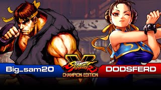 【ストVCE】 Big_sam20 [ リュウ ryu ] vs [ 春麗 チュンリー chun-li ] DODSFERD 【ストV CE】