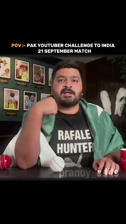 Pak Youtuber Challenge To Team India For Next Match ❤... #shorts #cricket
