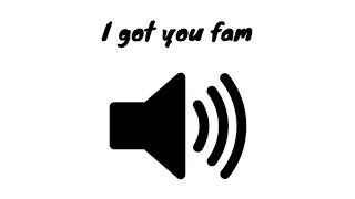 I got you fam!!! - sound effect - [High quality]