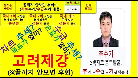 고려제강(002240) 추수기(추수) 전문가 종목 분석및 향후주가전망
