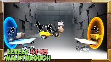 Bridge Constructor Portal Walkthrough Levels 41-45