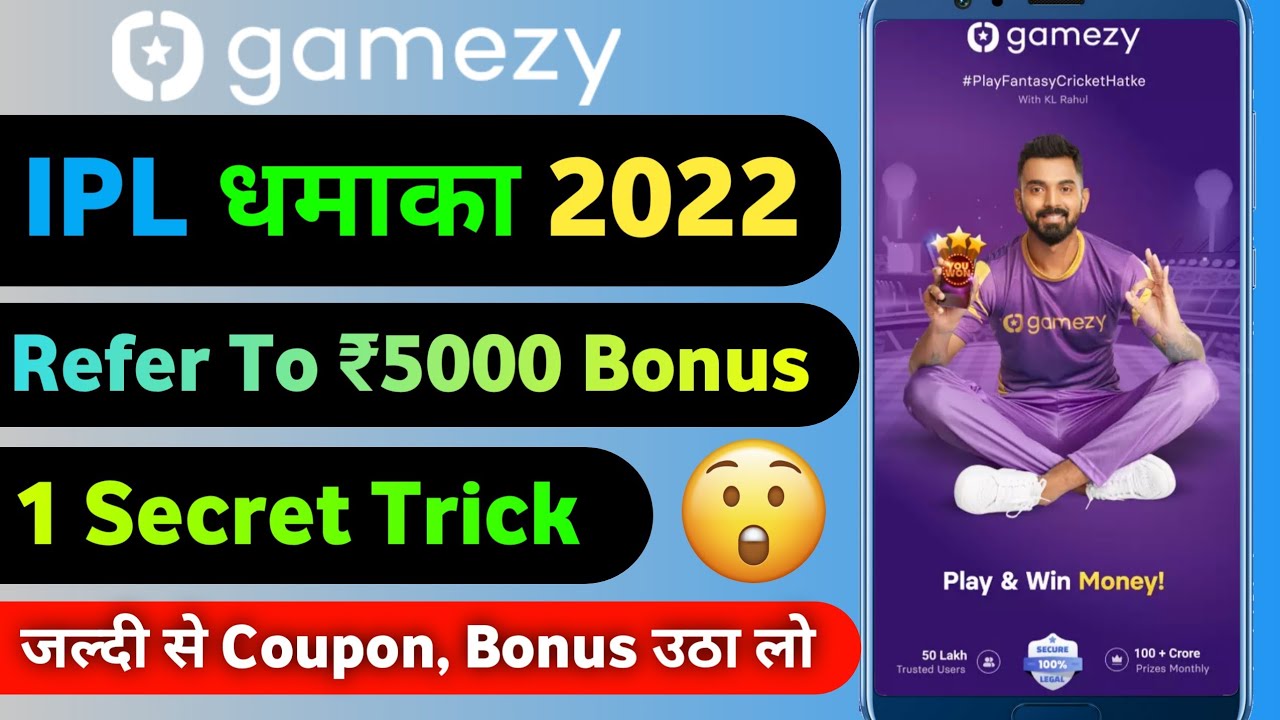gamezy refer to 5000 bonus gamezy referral code 2022 gamezy bonus