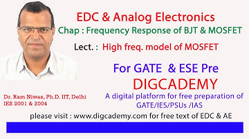 EDC & Analog Electronics Chap 10  BJT & MOSFET Frequency Response L13High Freq Model of MOSFET