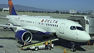 (4K) Delta A220-100 (Bombardier CS100) First Class (SJC-SEA)