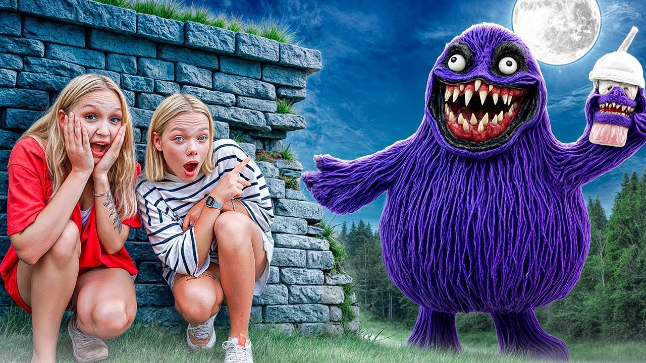 Grimace Shake dans la Vie Réelle – Danses Amusantes et Moments Drôles!  | Caramelkins FR