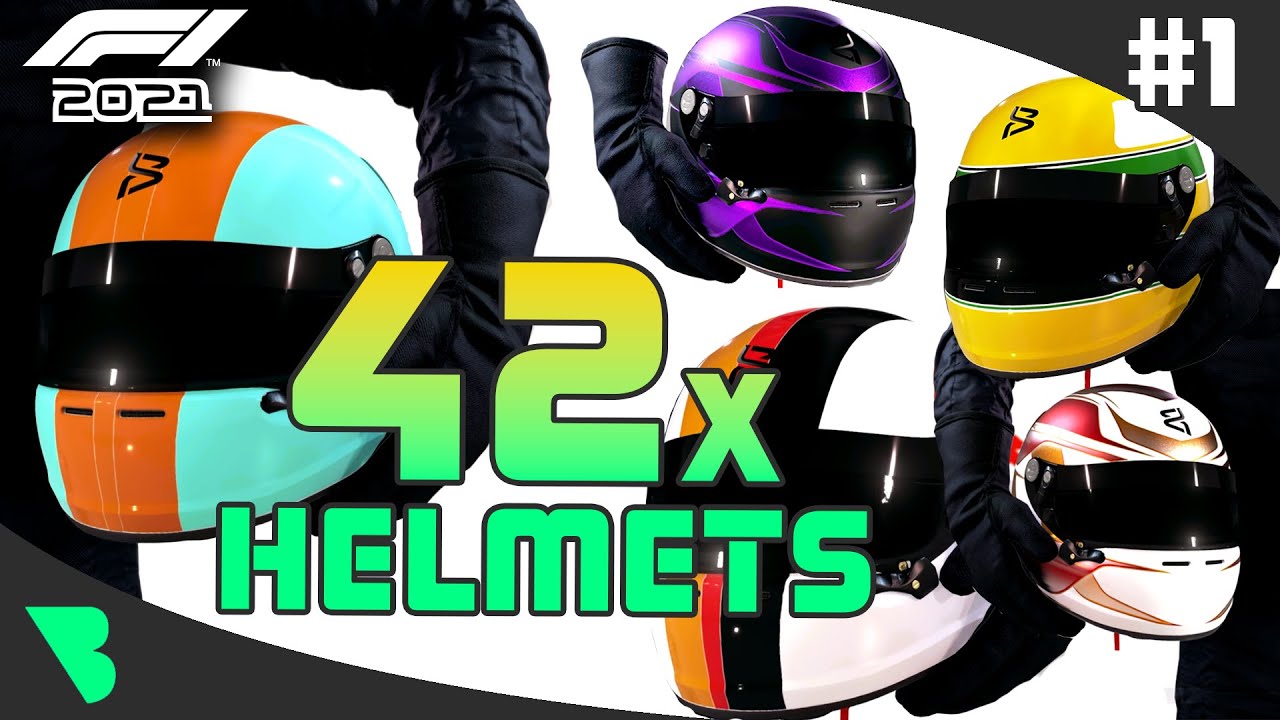 F1 2021 - 42x REAL HELMET IDEAS - #1 - YouTube