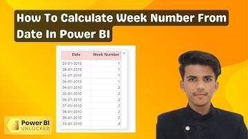 How To Calculate Week Number From Date using WeekNum DAX Function In Power BI 2024